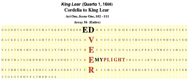 King Lear, Q1, 1608, 1.1., ED VEER, my plight, #5